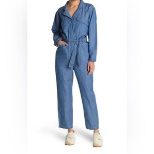 Alex Mill Expedition Jumpsuit Linen Cotton Chambray Size Large